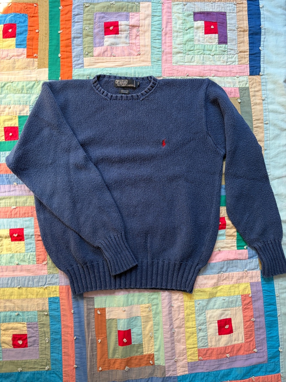 Vintage Polo by Ralph Lauren Navy Crewneck Sweater - Men's